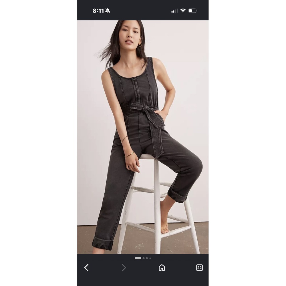 Anthropology Kadin Comfortable Relaxed Jumpsuit in Black Size XS